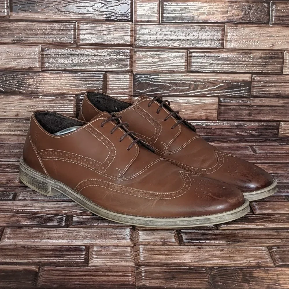 Stacy Adam's Leather Wingtip Oxford - Men's 12
